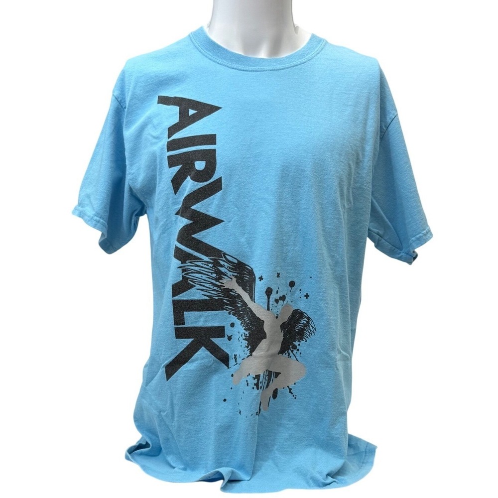 Airwalk Winged Skater Graphic Shirt No Size Tag Fits Like Mens L READ